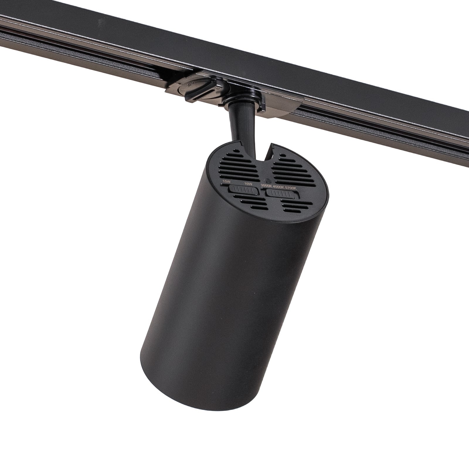 Systém kolejnic Linaro Ø7 cm, 3 žárovky LED, černý, CCT – Lindby Systém kolejnic Linaro Ø7 cm, 3 žárovky LED, černý, CCT – Lindby