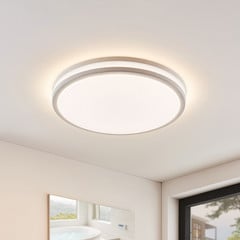 Arnim LED-loftlampe, hvid, plast, Ø 49 cm, IP44