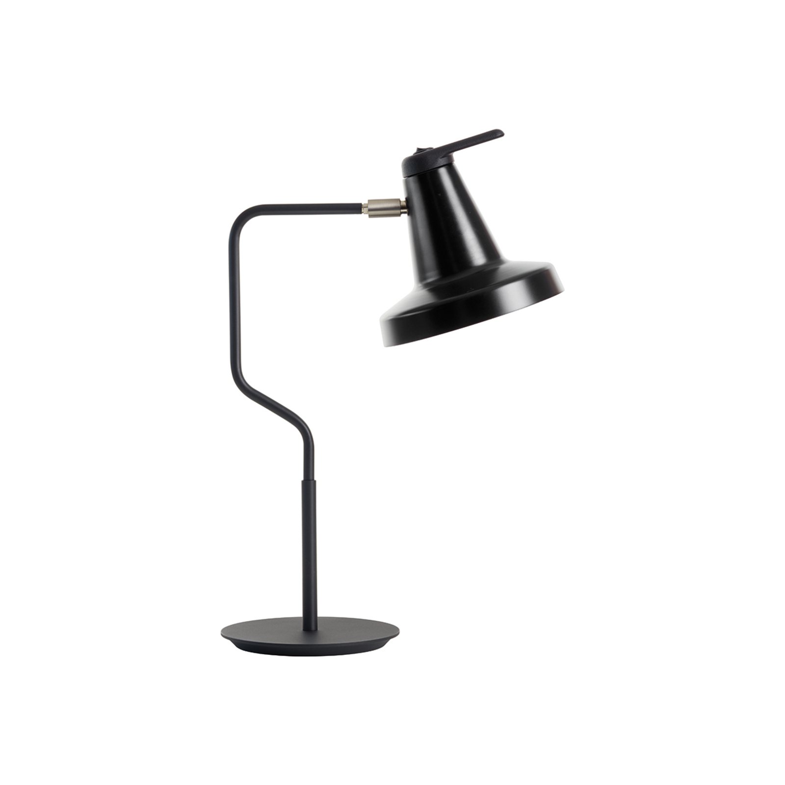 Garçon table lamp, adjustable, black/black