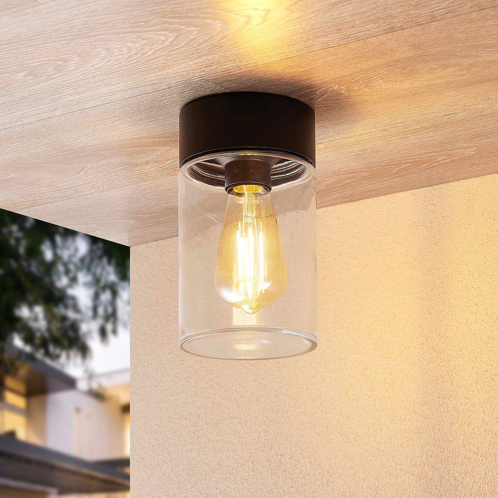 Liljana Buiten Plafondlamp IP65 Black - Arcchio