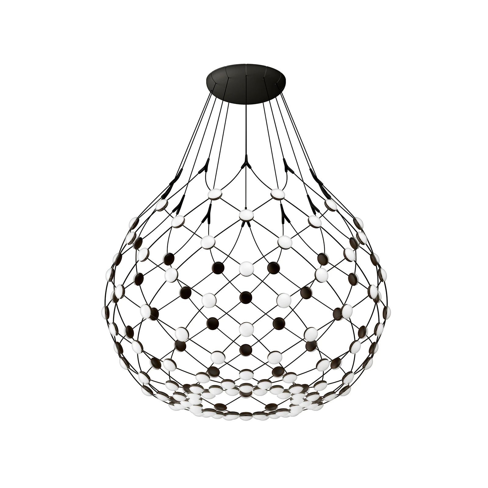 Luceplan Mesh LED závěsné světlo Ø 80cm 2m závěs
