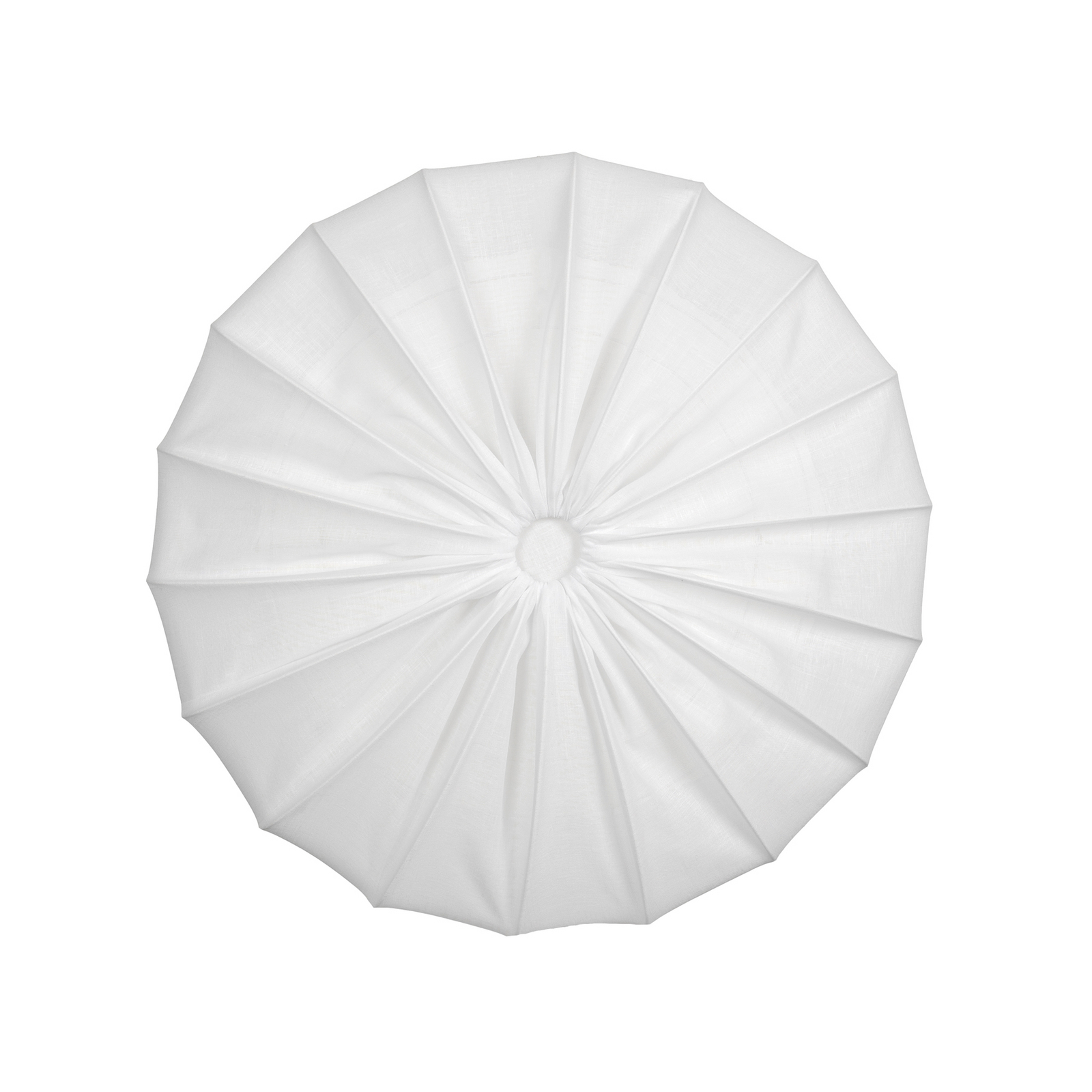 Anna Deckenlampe, weiß, Ø80cm, 4-flg., Leinen - Watt & Veke