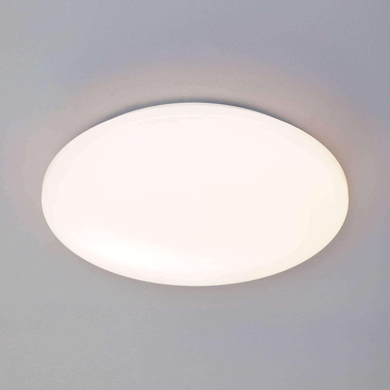 Reality Leuchten Pollux taklampa LED Ø 37 cm plast rörelsevakt