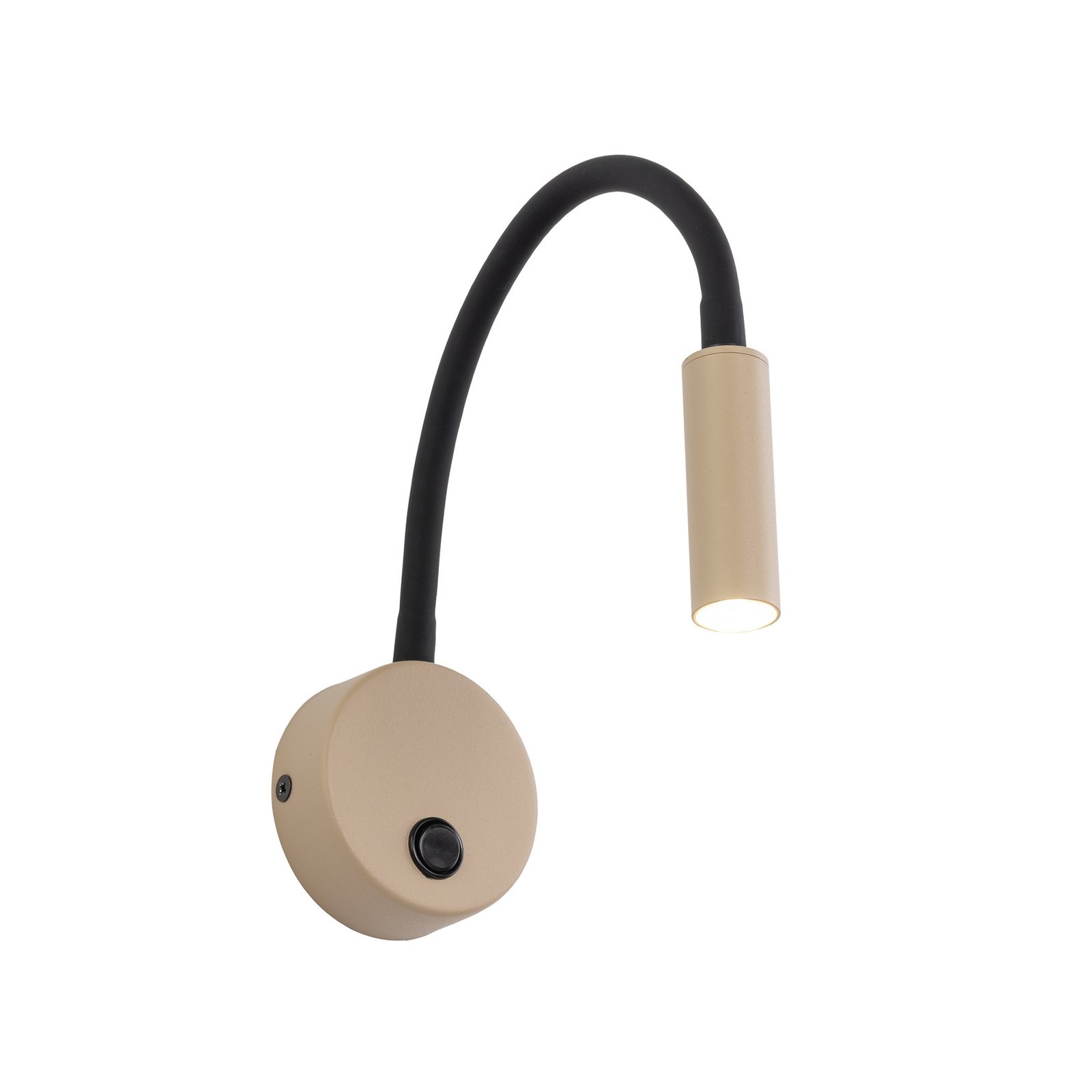 Lagos fali világítás, homok/fekete, G9, magasság 45 cm, fém Lagos fali világítás, homok/fekete, G9, magasság 45 cm, fém