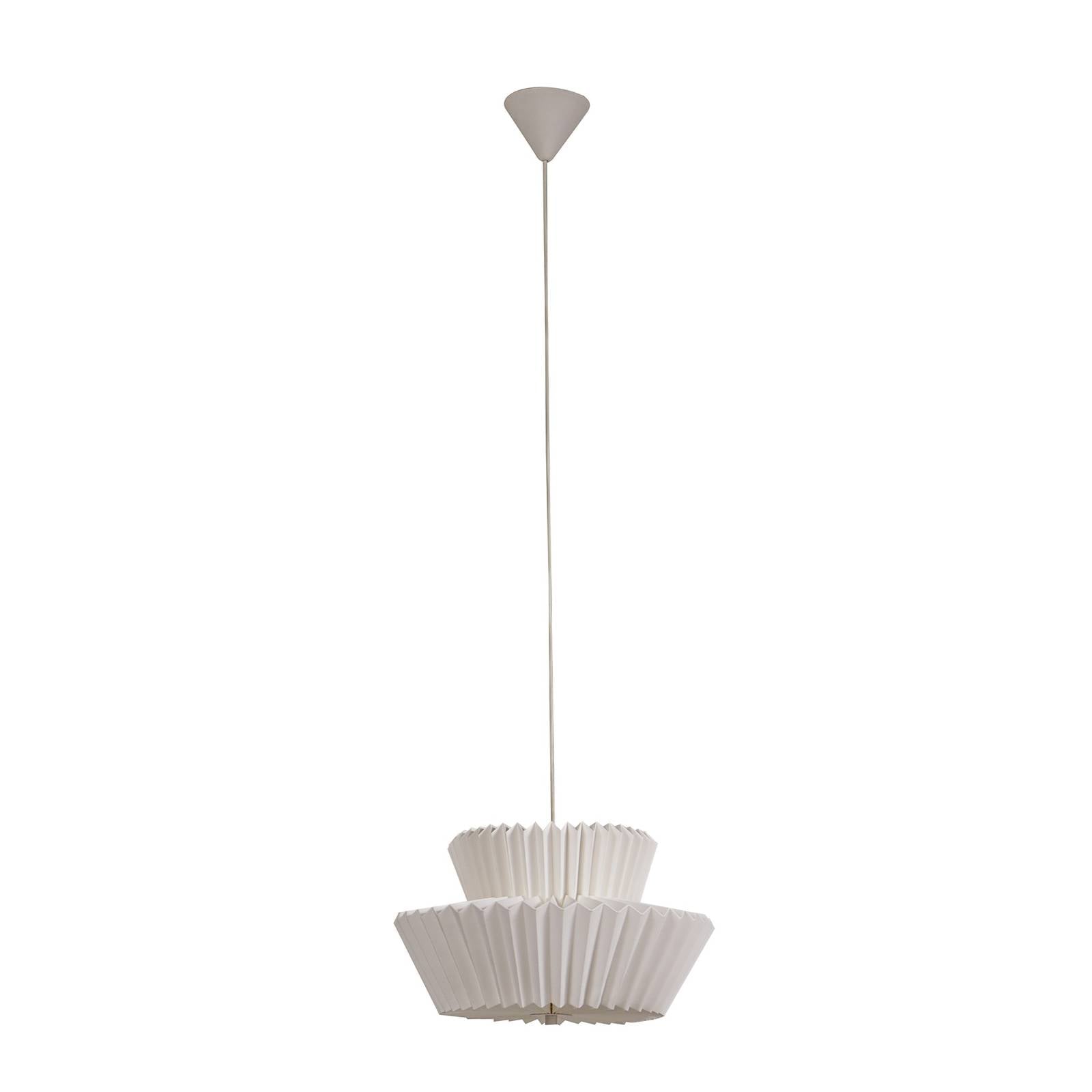 Lindby Hängeleuchte Magali, weiß, Papier, Ø 45 cm, E27