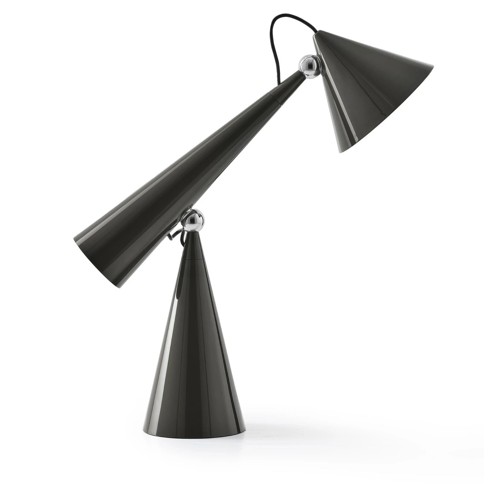 Tom Dixon Lampa stołowa LED Pose Task Light, antracyt, 41 cm