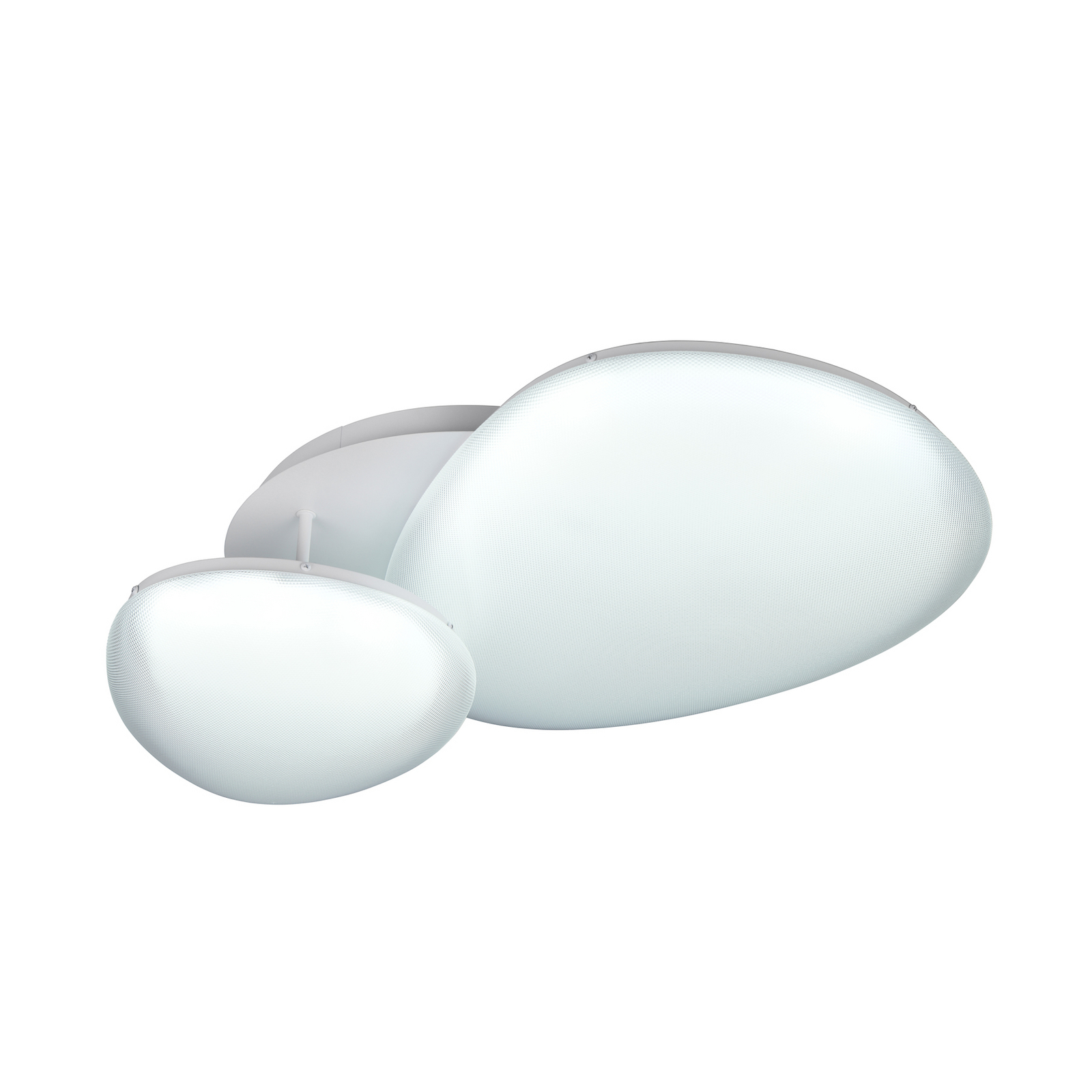 LED plafondlamp Ozera, lengte 67 cm, wit, kunststof, CCT, 2-lamps. LED plafondlamp Ozera, lengte 67 cm, wit, kunststof, CCT, 2-lamps.