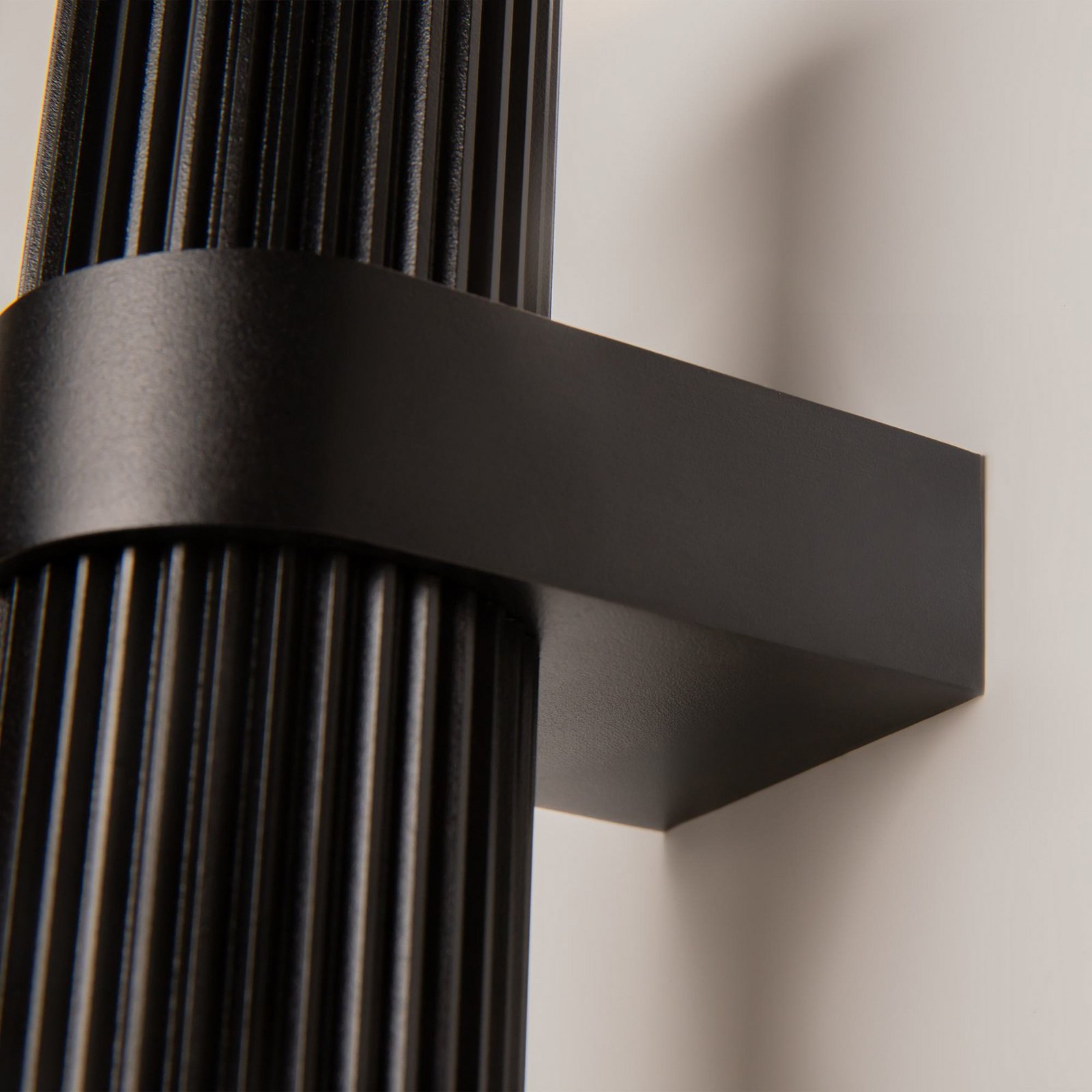 DYNAMICS wall light, black, height 23 cm, metal, up/down