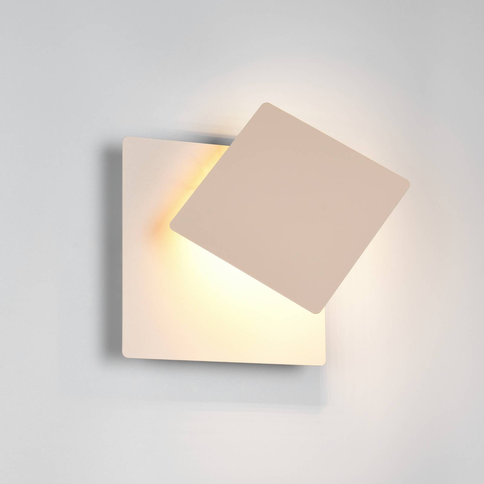 Trio Lighting Applique murale LED Mio, couleur beige, largeur 18 cm, métal