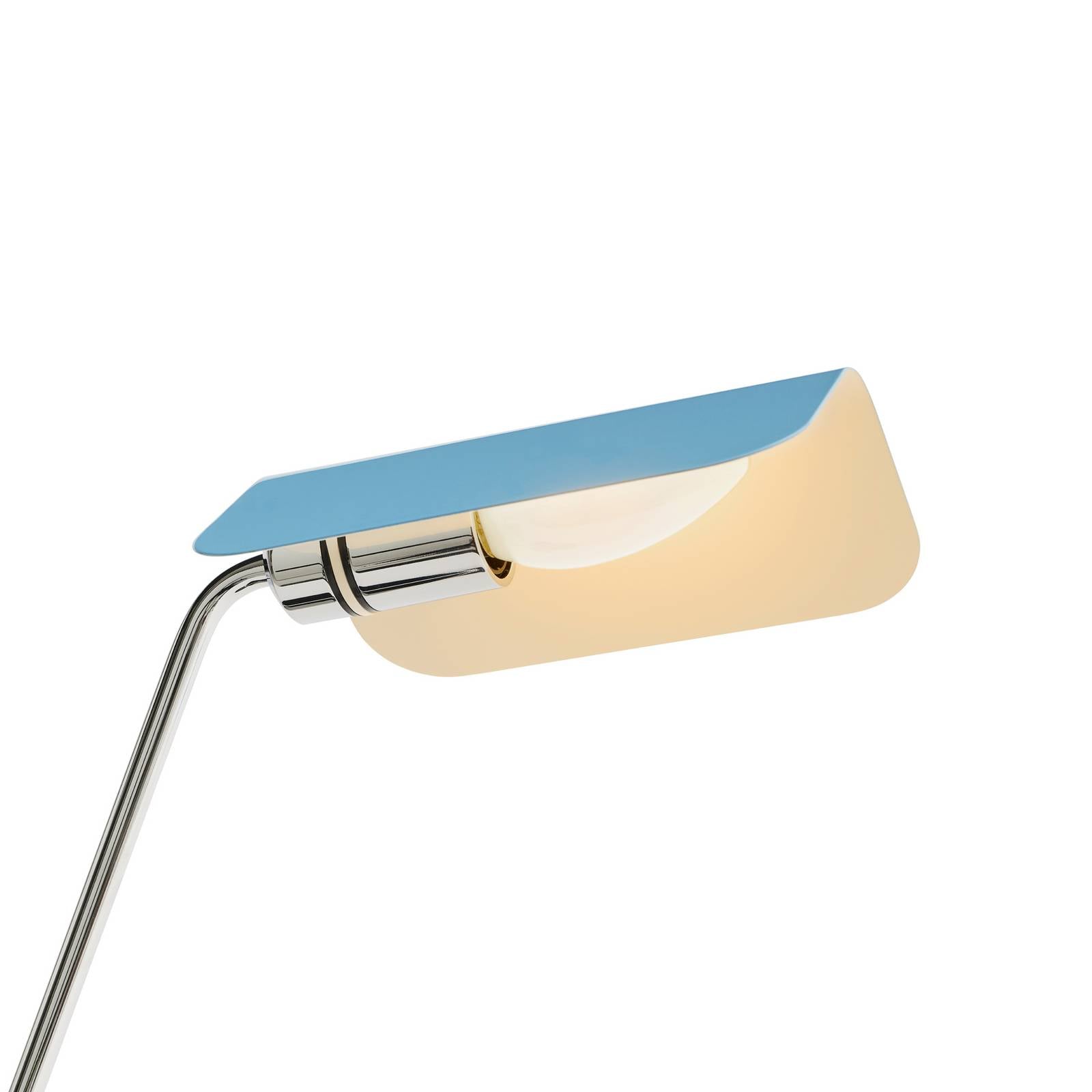 HAY skrivebordslampe Apex, pastellblå, 38 cm, E14, stål