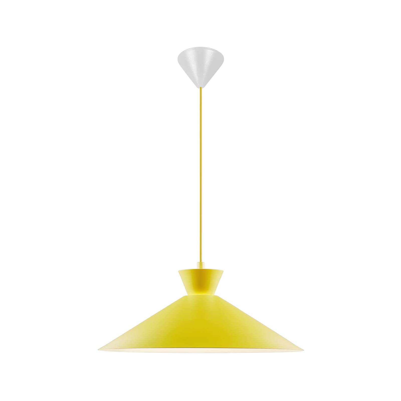 Dial függőlámpa fém ernyővel, sárga, Ø 45 cm