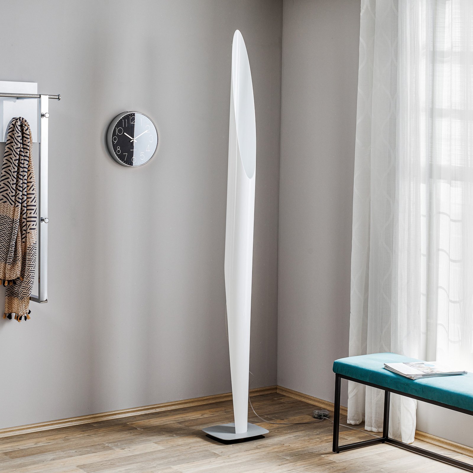 Shakti 200 Lampadaire White/Satin - KDLN