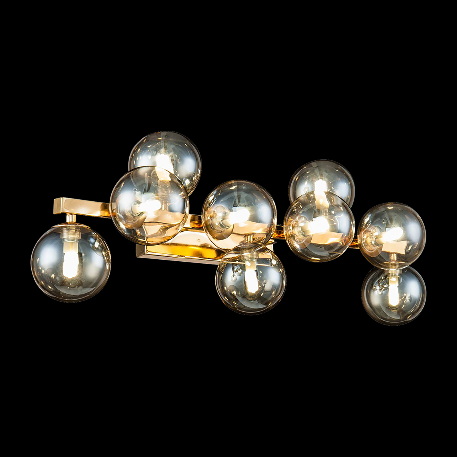 Maytoni Dallas applique 9 sphères de verre, dorée