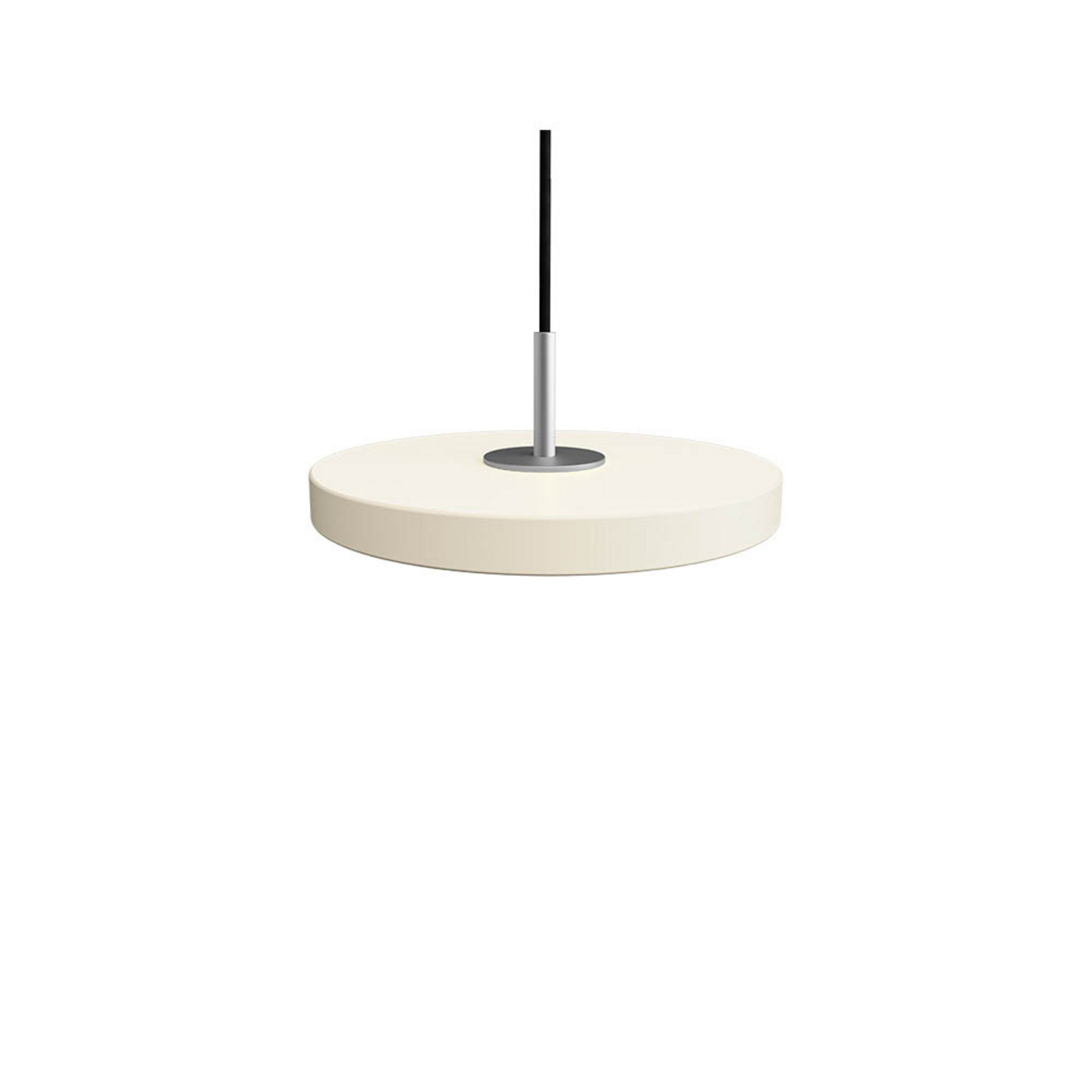 Asteria Lustră Pendul Micro Pearl White/Steel Top - UMAGE