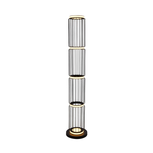 LED-Stehleuchte Cage in Käfigdesign