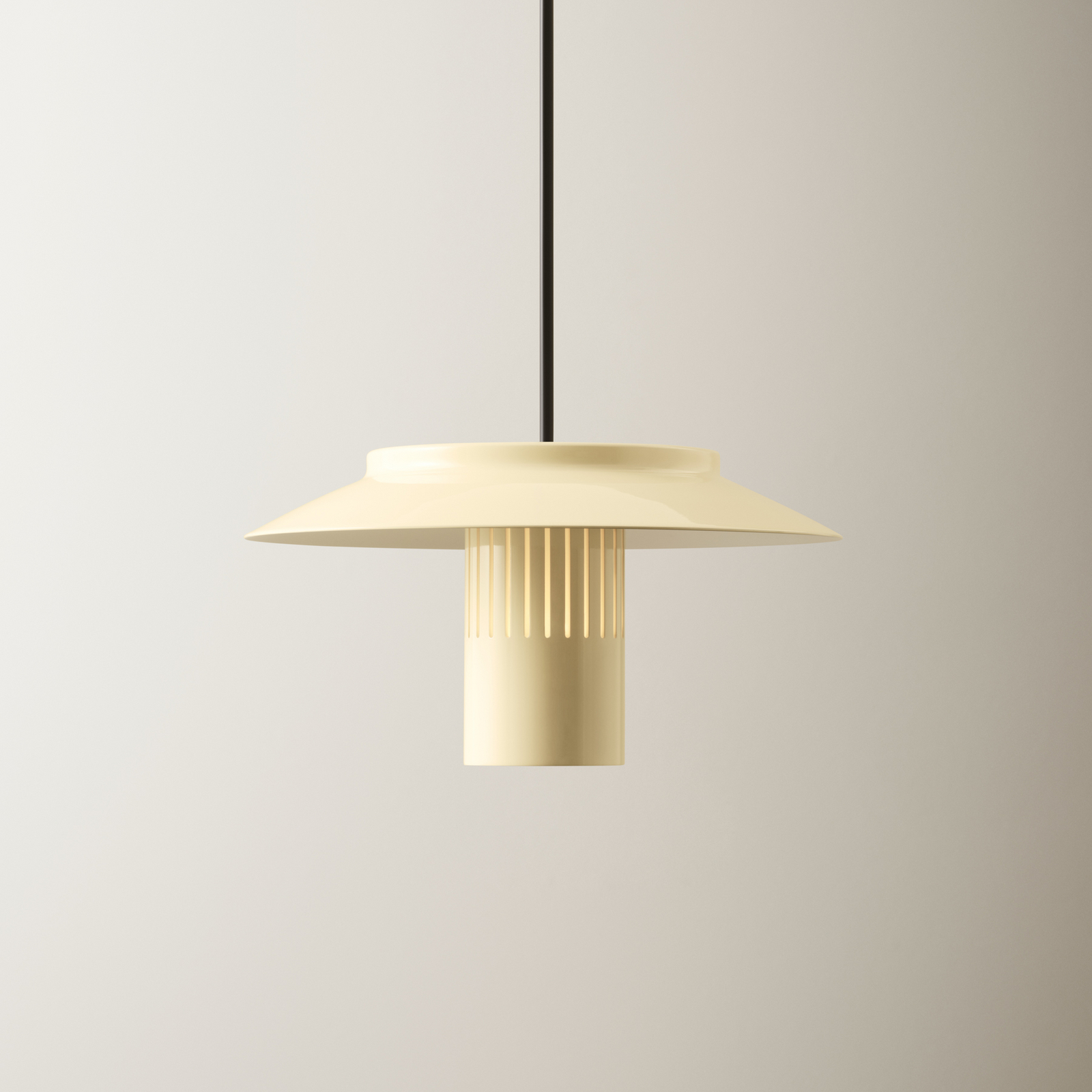 Lille 24 Hängelampe, vanille, Aluminium, Ø 24cm - Pholc