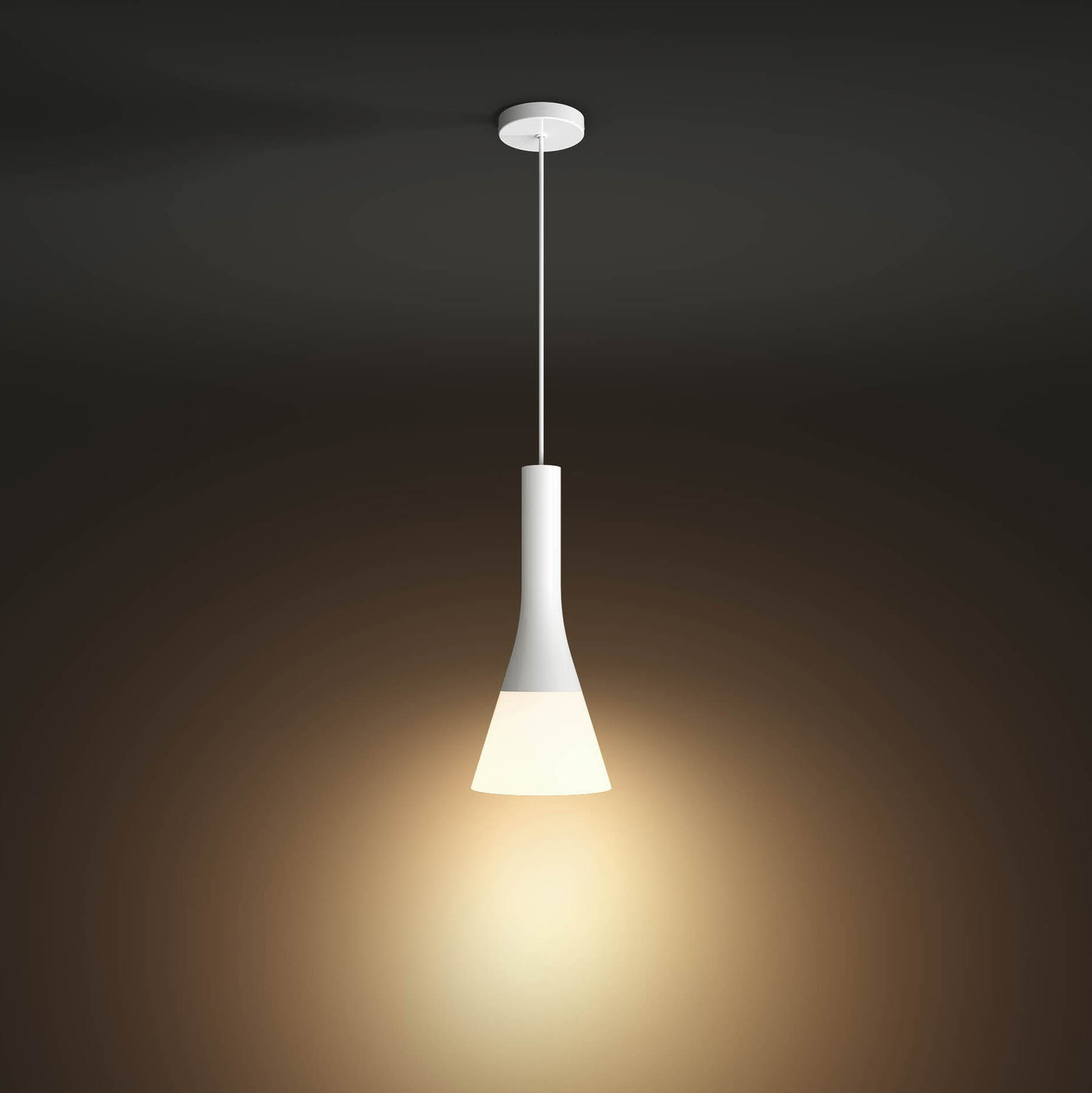 Závesné svetlo Philips Hue White Ambiance Explore, biela