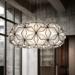 Závesné svietidlo C'EST LA VIE, čierna/kábel čierny, Ø 70 cm