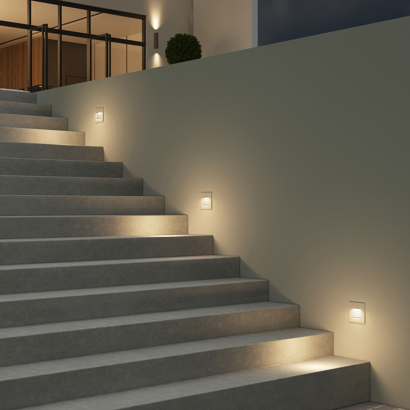 Arcchio Makio lámpara empotrada LED, blanco