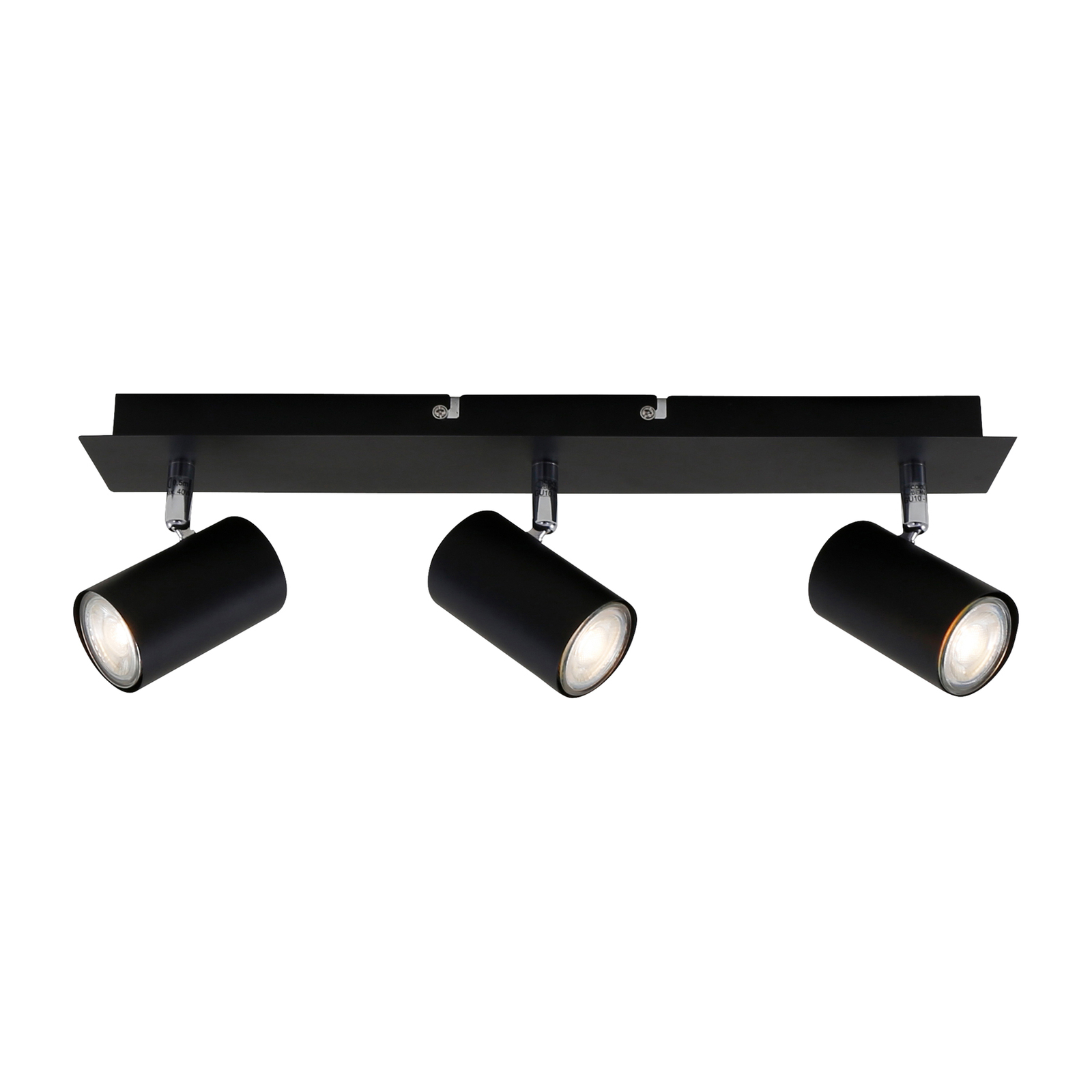 Plafón 2857-035, giratorio, 3 luces, negro