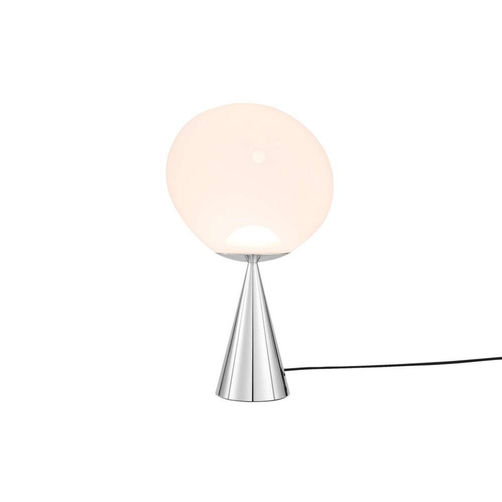 Melt Cone Fat Table Lamp Opal/Silver - Tom Dixon