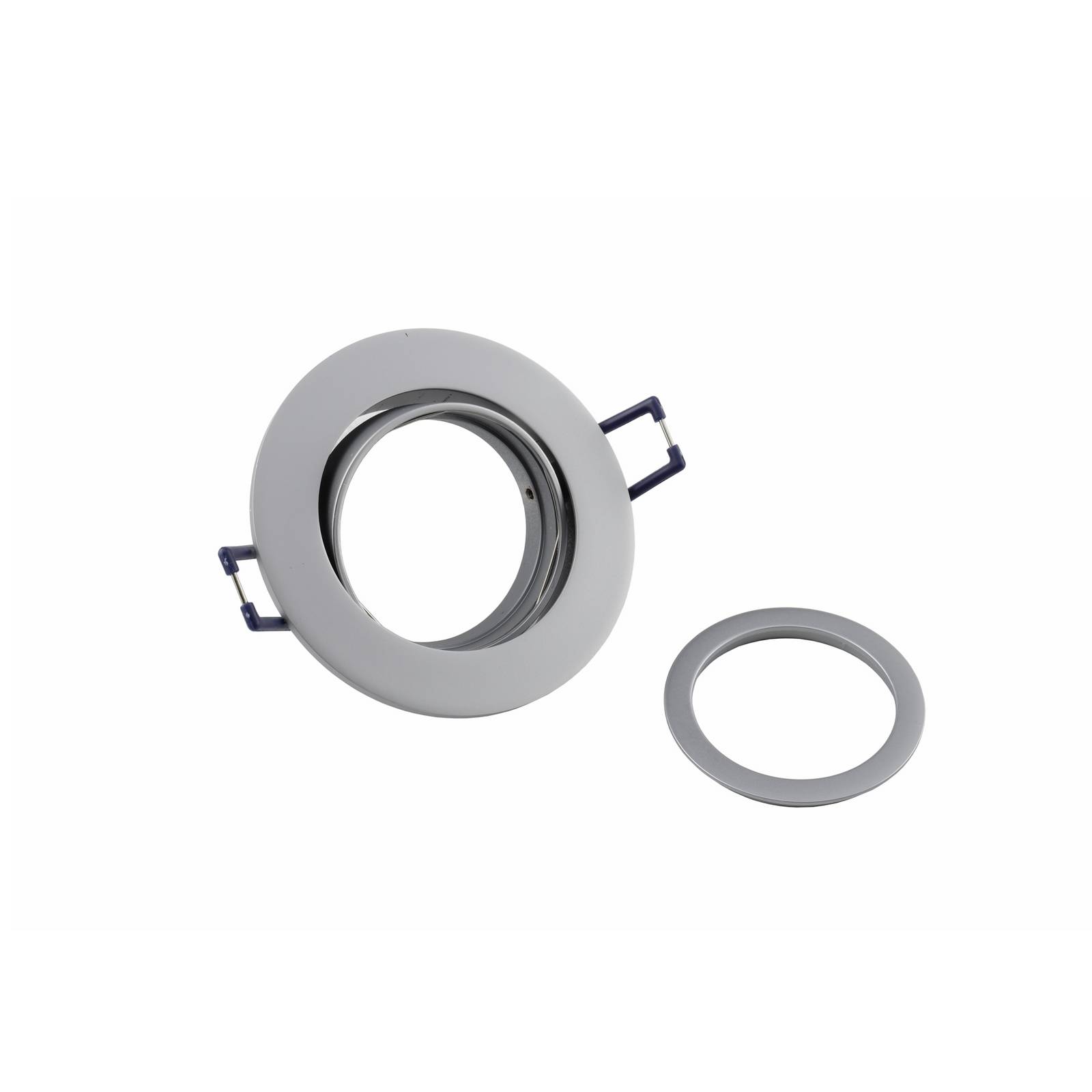 Deckeneinbauleuchte Samsola, aluminiumfarben, Ø 8 cm, Metall günstig online kaufen