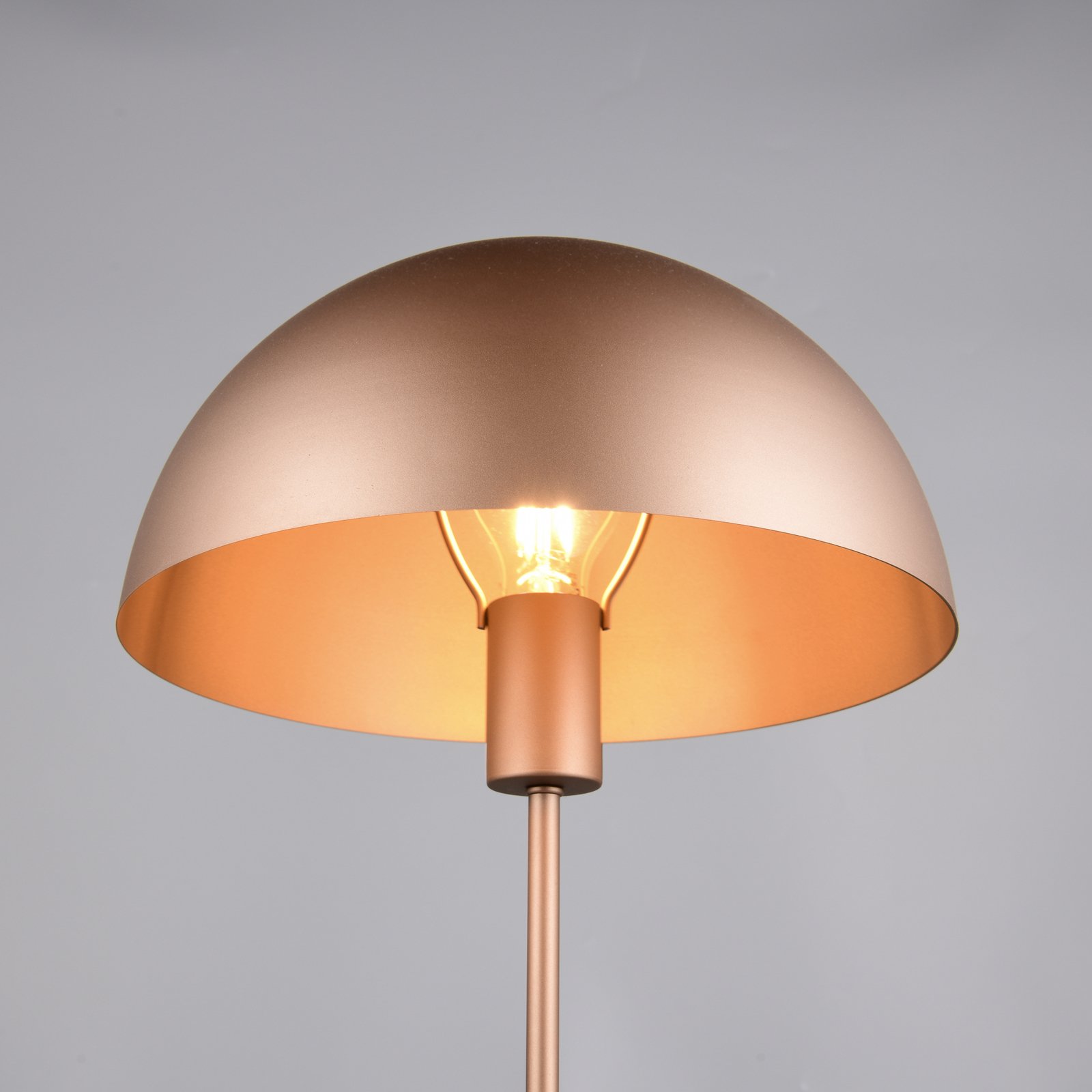 Nola table lamp, coffee, height 45 cm, metal