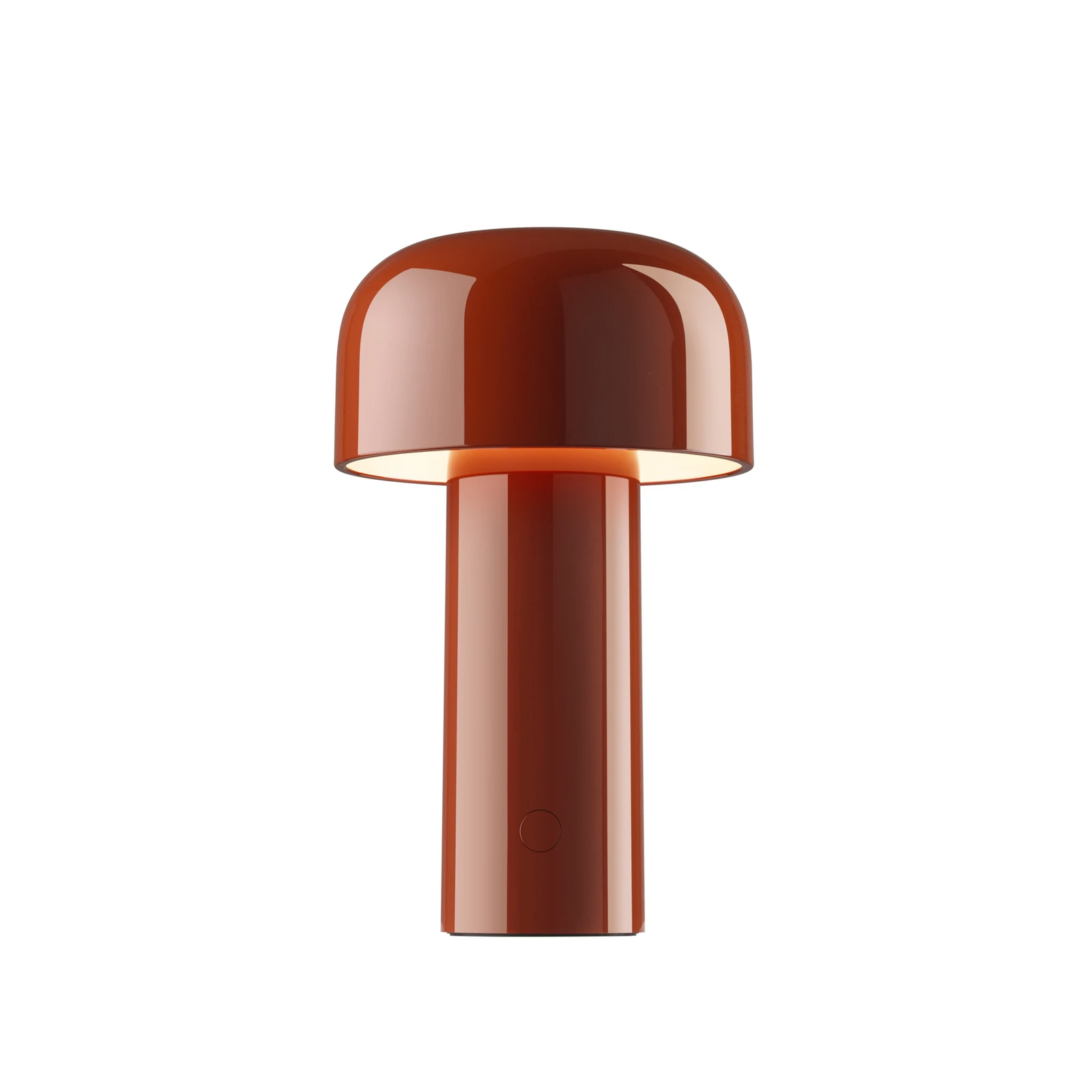 Lámpara de mesa LED recargable Flos Bellhop, roja, 21 cm, atenuable, IP54