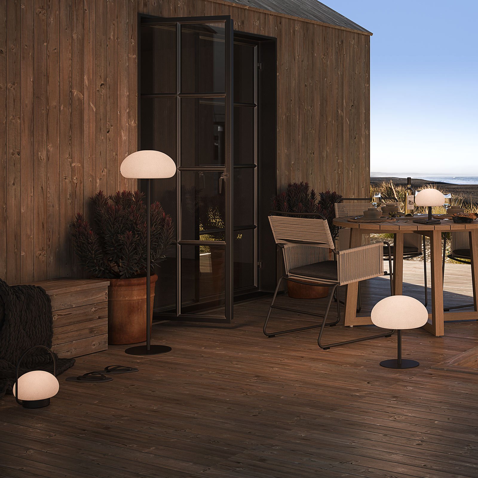 Sponge 34 Floor Lamp Black/White - Nordlux