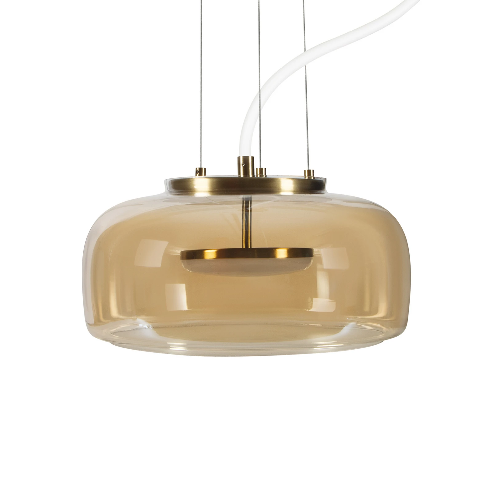 OSRAM DECOR GLOW LED lógó lámpa, borostyánsárga/arany, Ø 38 cm, felfelé/lefelé