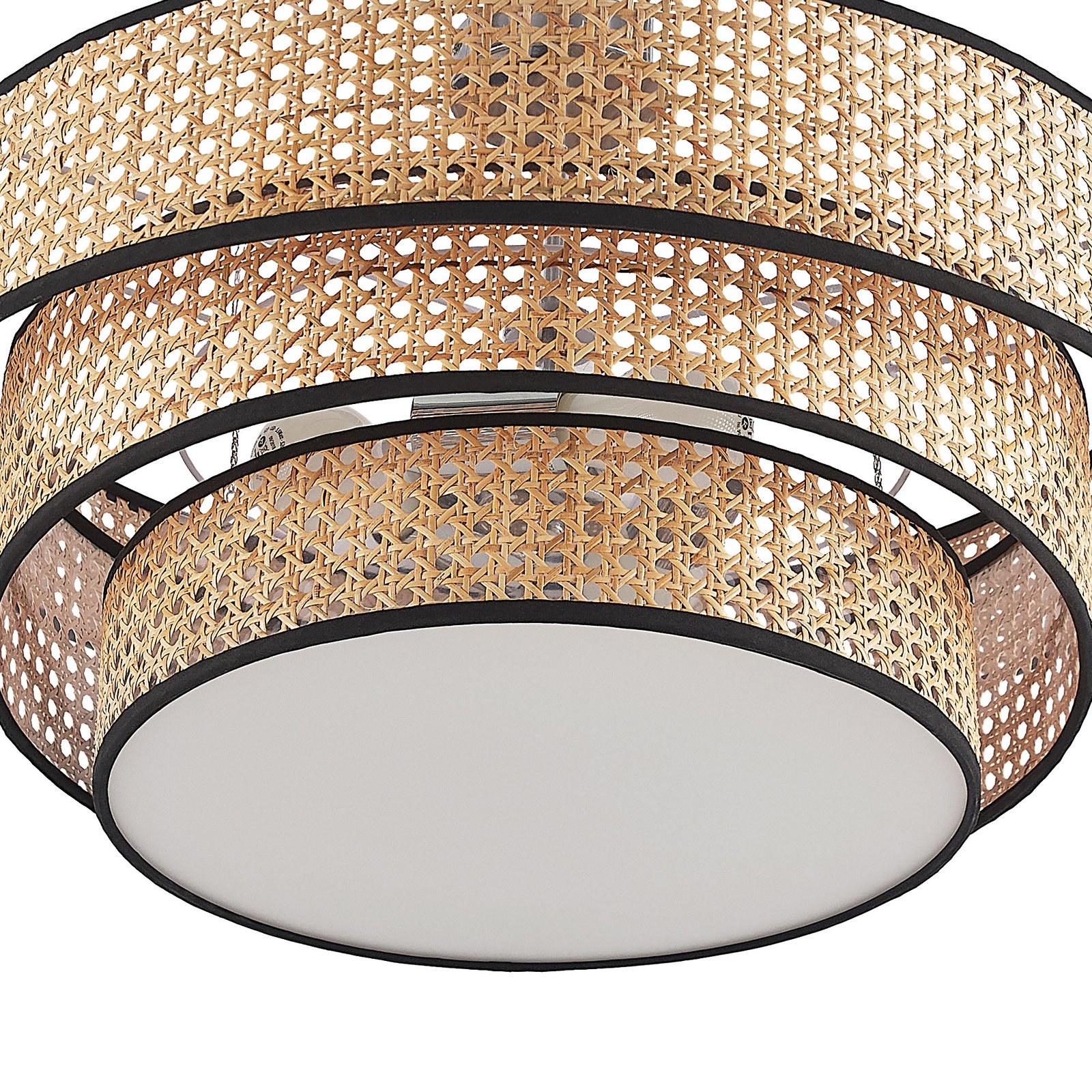 Elowen Plafondlamp Rattan - Lucande