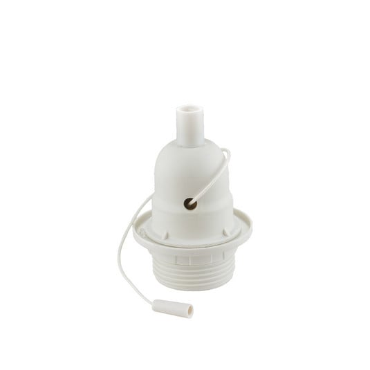 717682 Fatning for lampe E27, hvit, med kabelbryter – Halo Design
