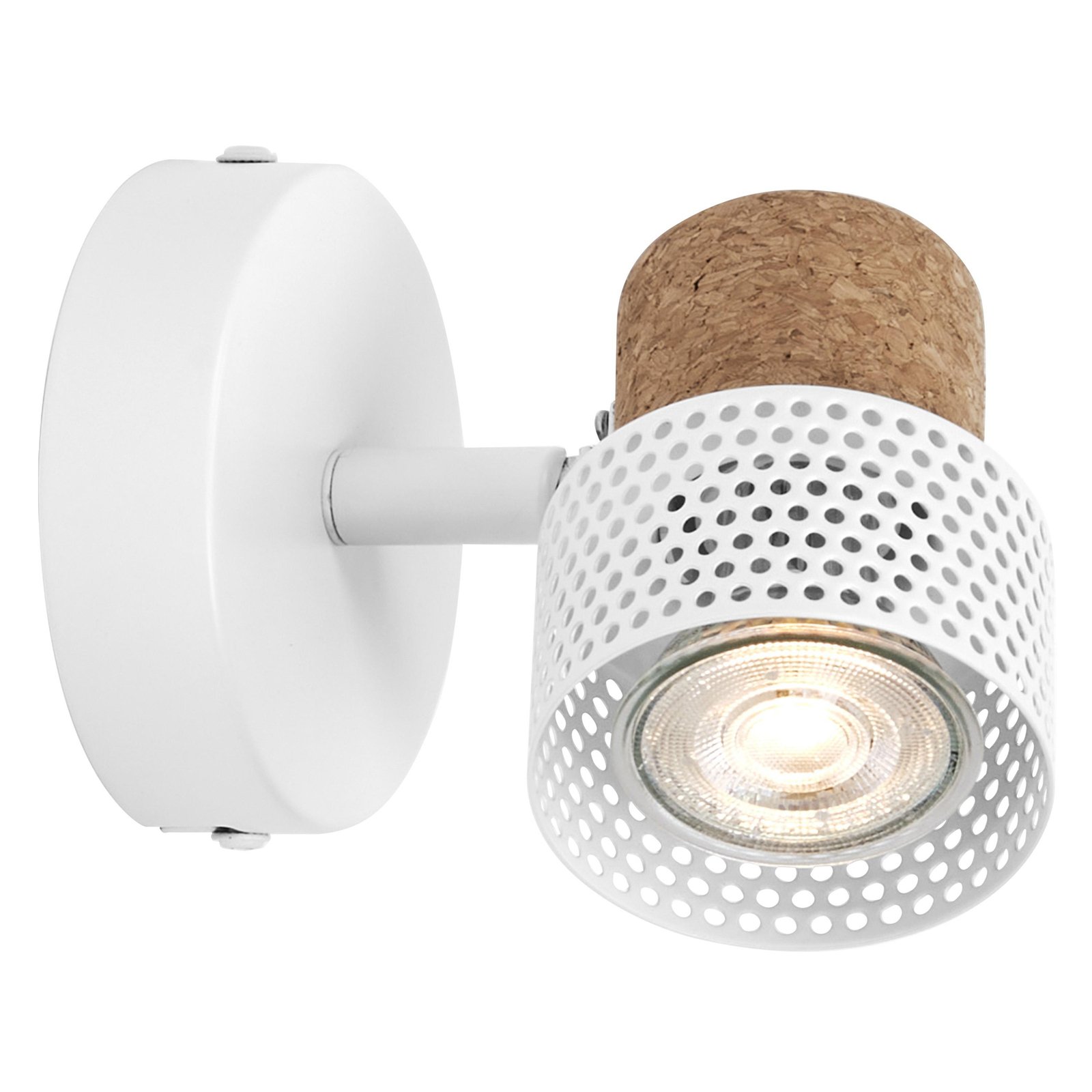 LEDVANCE LED wall spotlight Cork, GU10, dimmable, white