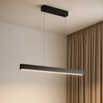 Candeeiro suspenso LED inteligente Lucande Mylosh, preto, CCT, Tuya
