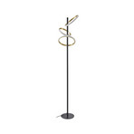 Madu LED Lampadaire Noir/Or/Blanc - Lucande