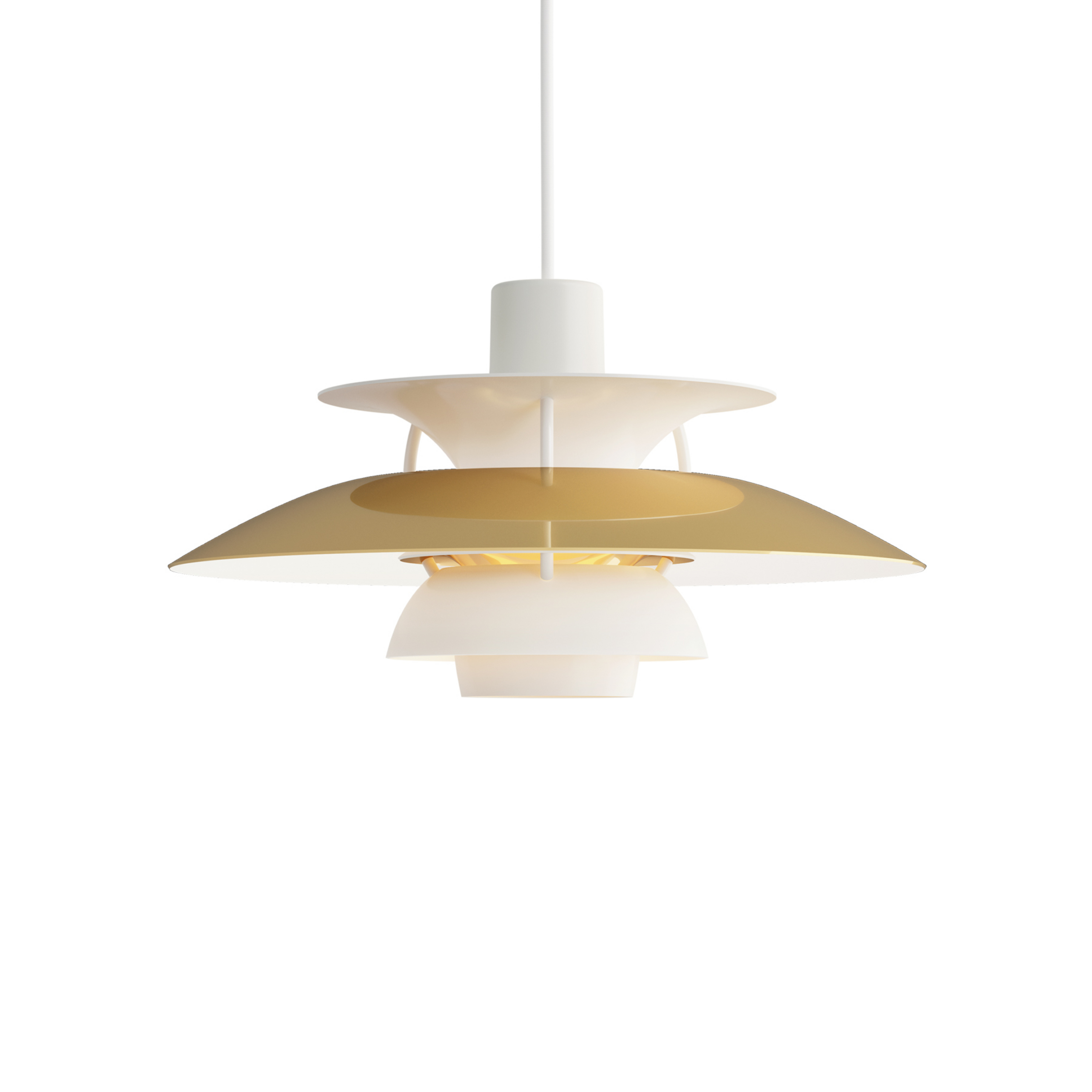 PH 5 300 Pendelleuchte Brass - Louis Poulsen