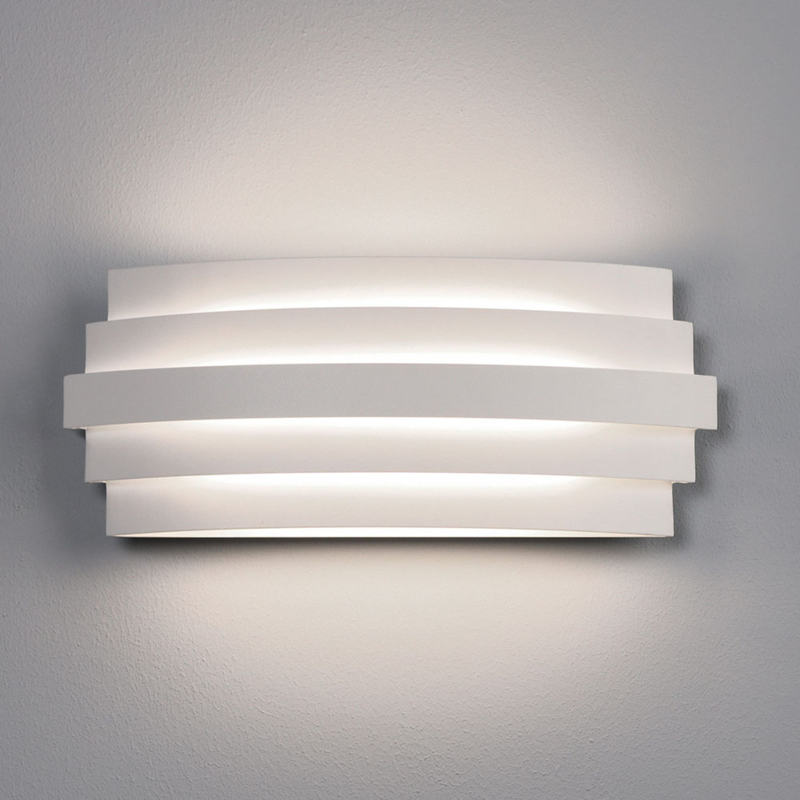 LED-vägglampa Luxur, vit