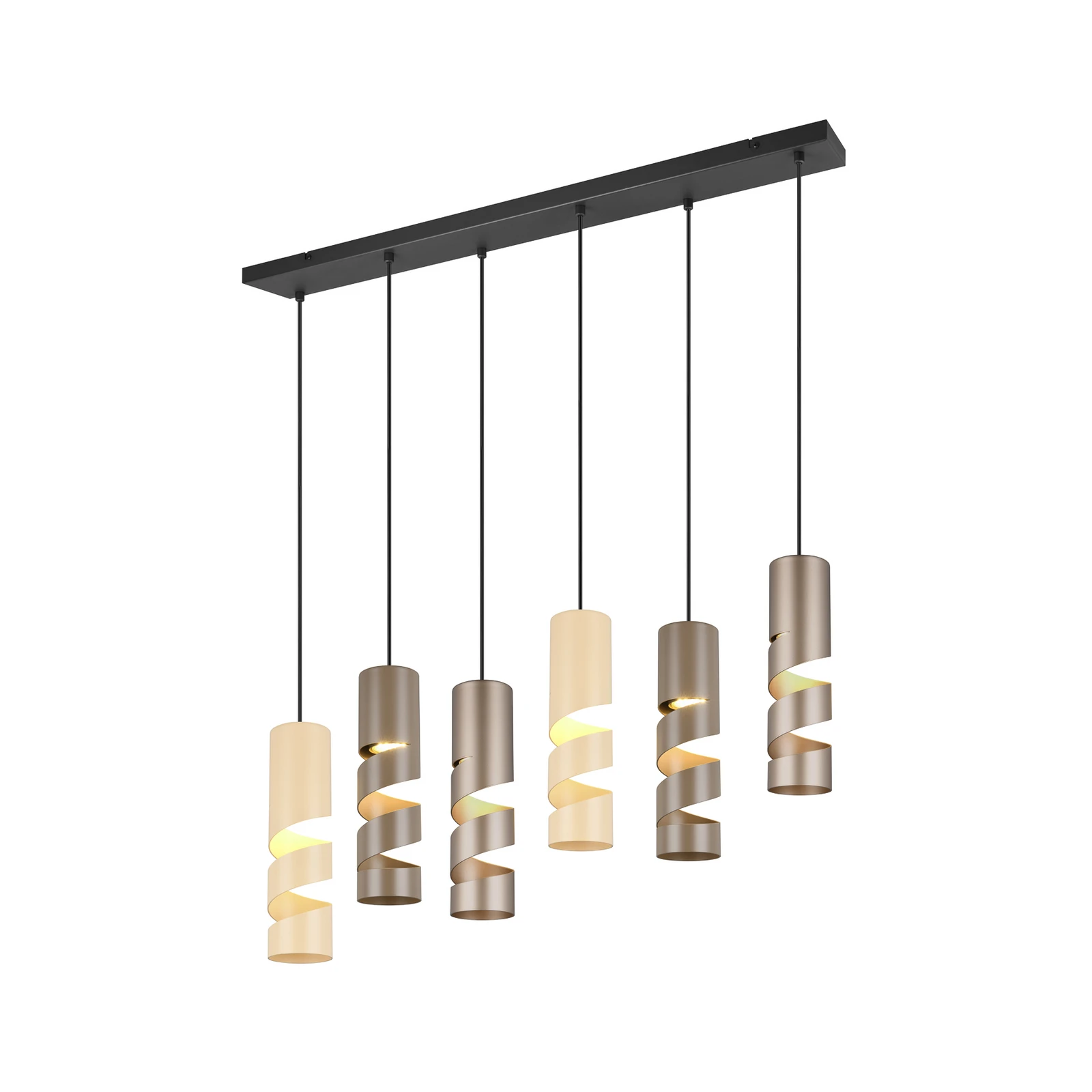 Rippvalgusti Stream multivärviline pikkus 100 cm 6-valgusti metallist GU10