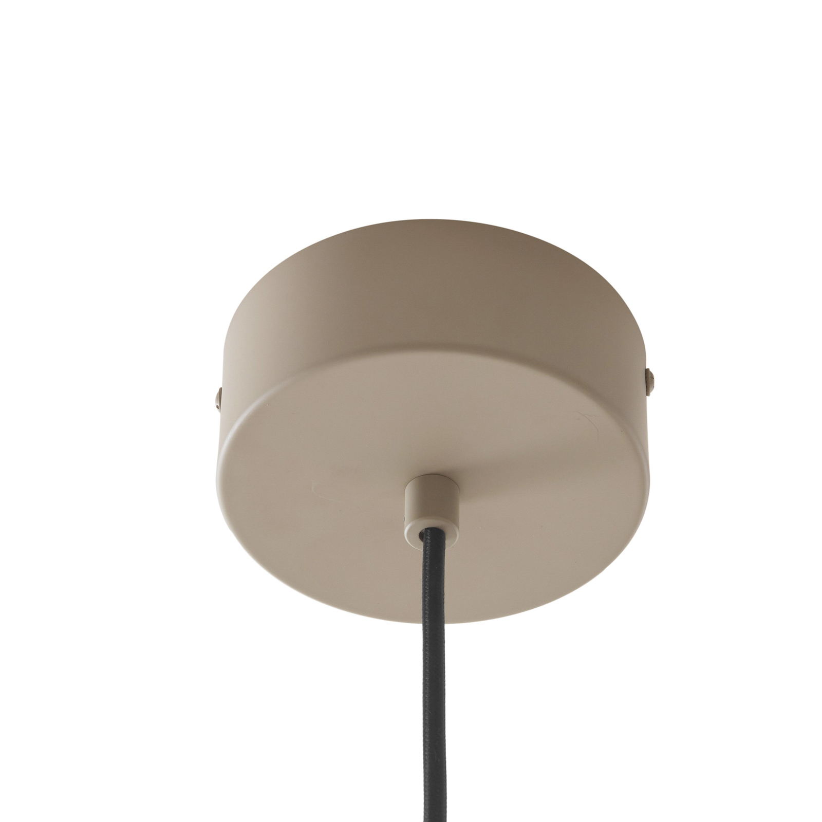 Lucande Nymara LED pendant light, beige, aluminium, Ø 40 cm