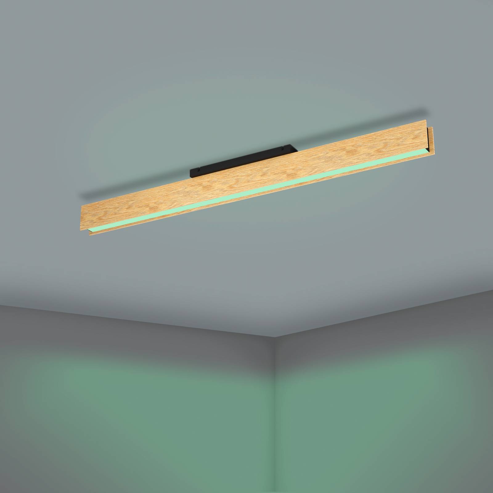 Inteligentna lampa sufitowa LED Anchorena-Z, długość 123 cm, RGB CCT