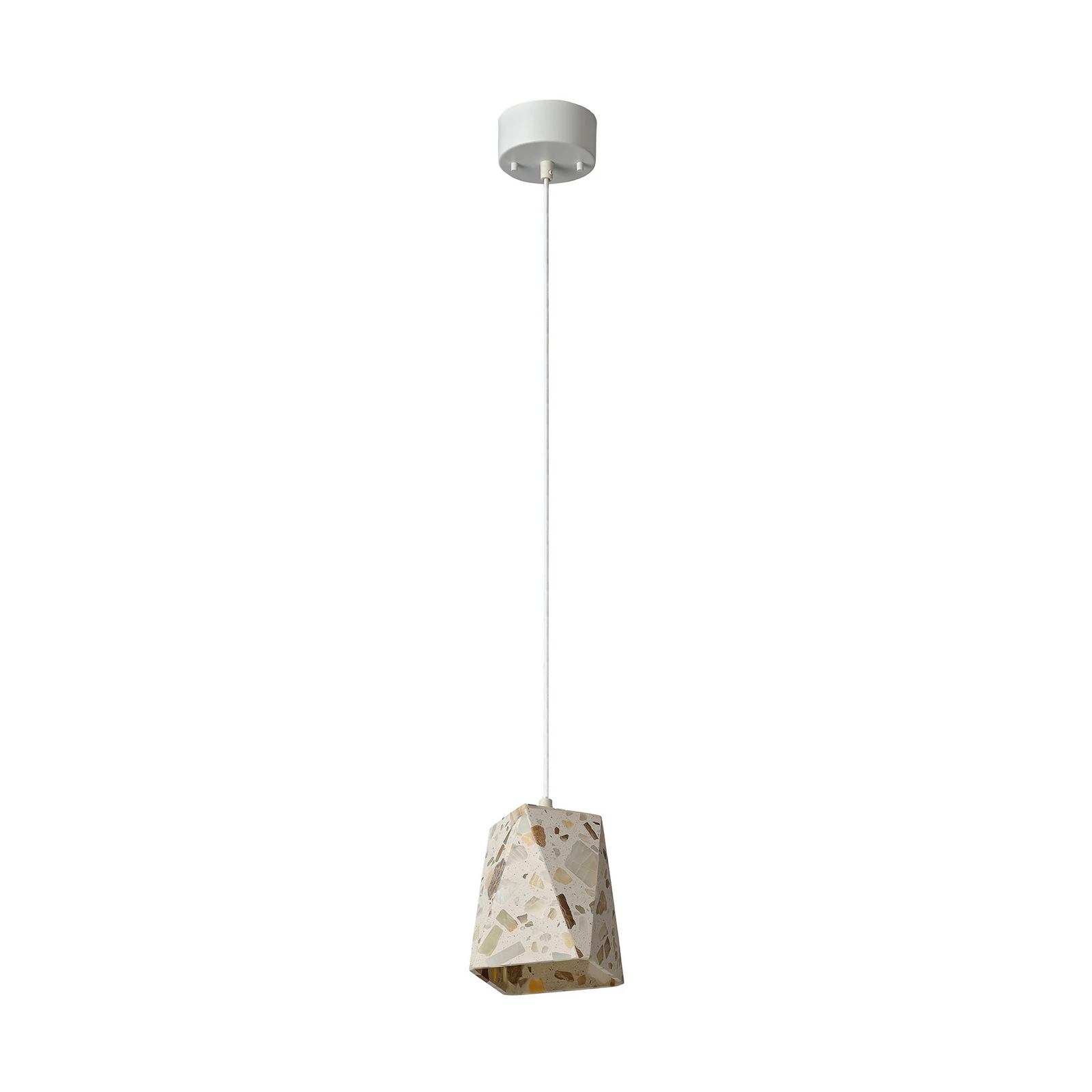 Závěsné světlo OSRAM Decor Gleam Box, teraco, béžová, E27