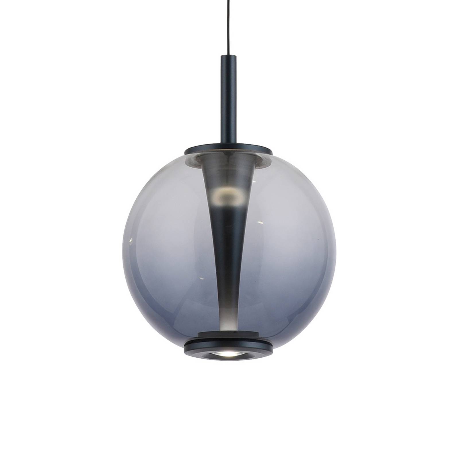LED-Pendellampe PURE Infinity, grau/rauchgrau, Ø 18 cm, CCT