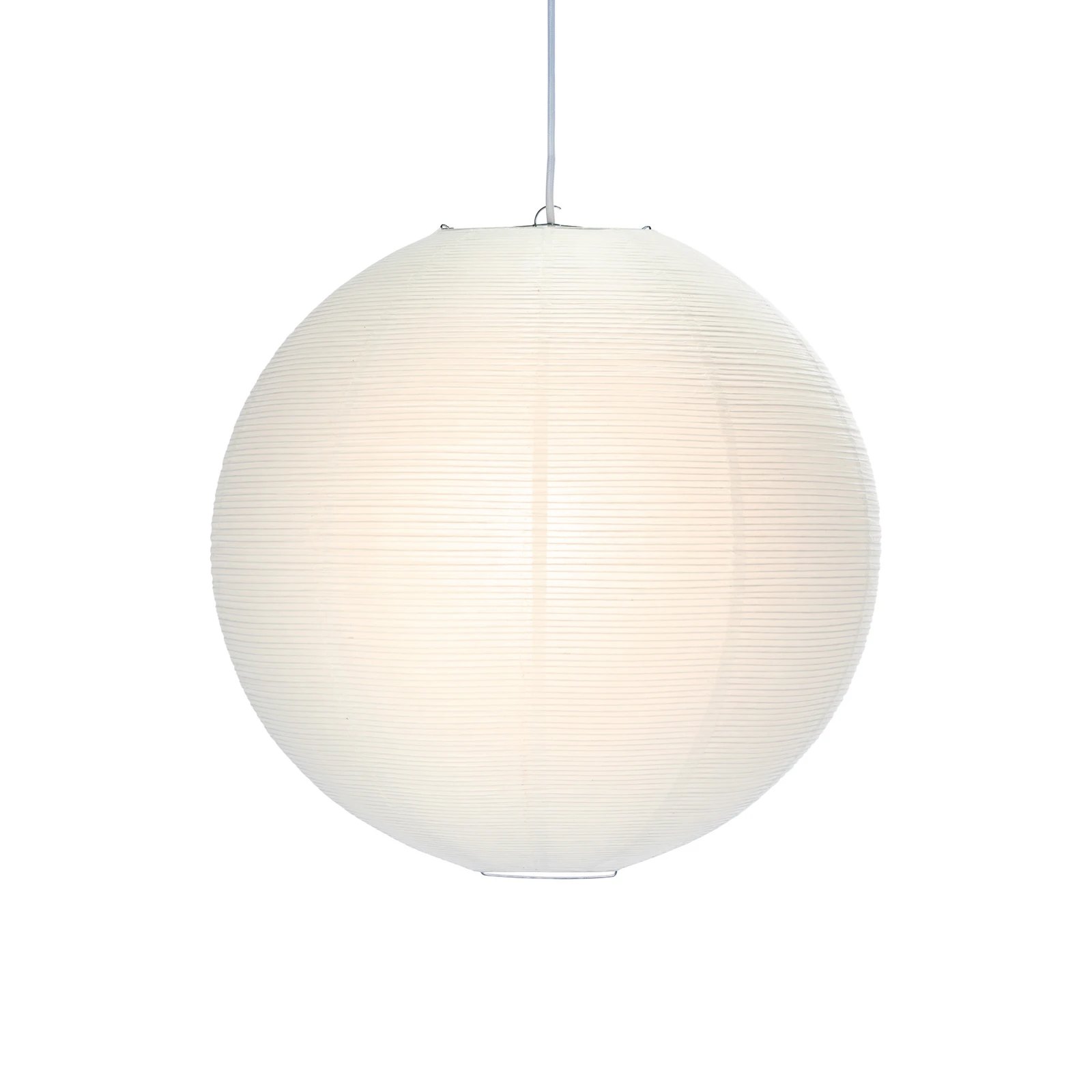 Piekaramais gaismeklis Haru, balts, Ø 50 cm, papīrs, E27, balts vads