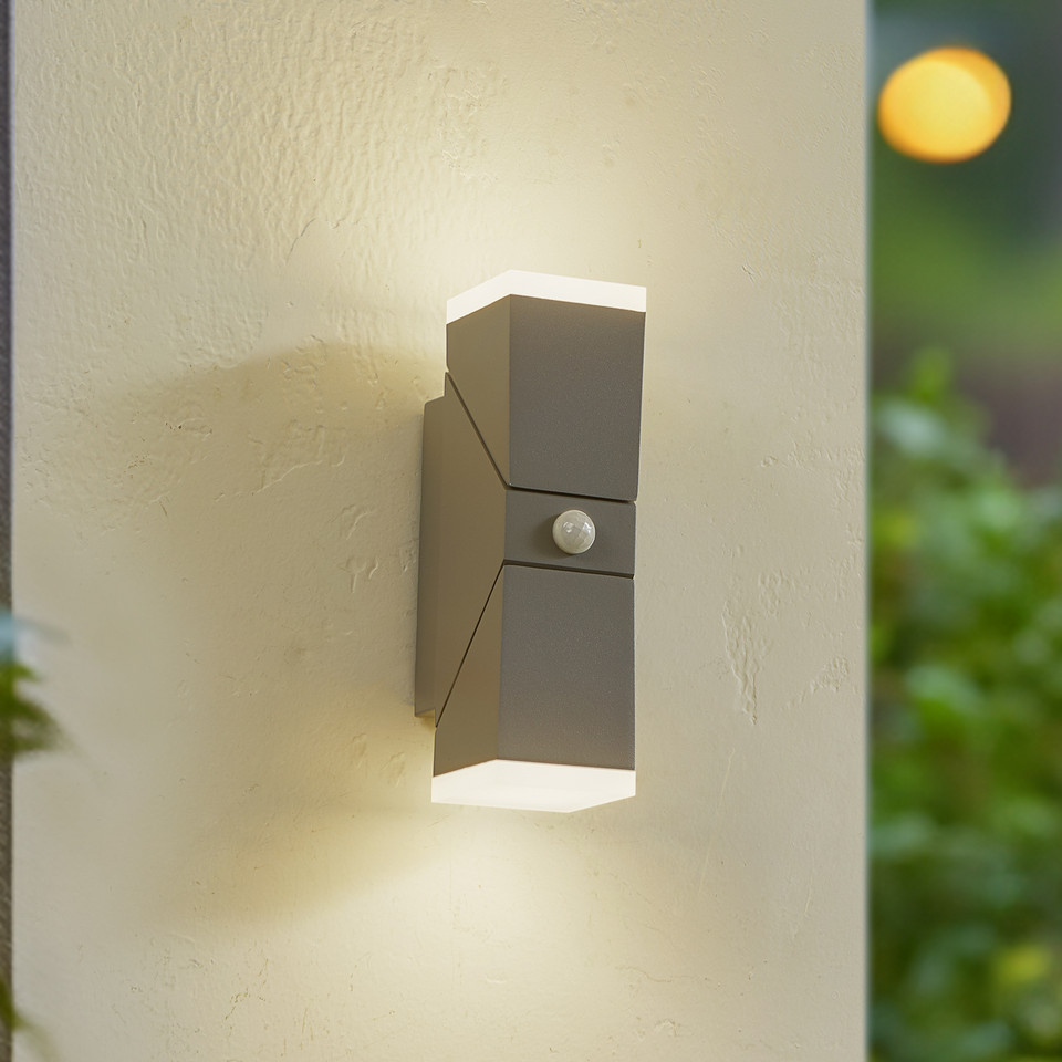 Lindby Sally LED-utomhusvägglampa, grå från Lindby