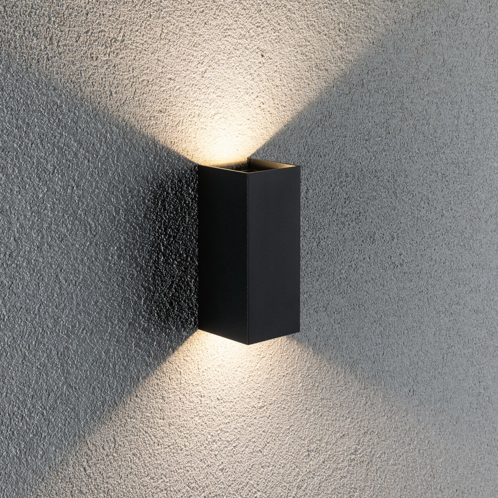 Paulmann Flame wall lamp 2-bulb 15.5 cm anthracite, aluminium, 2.8 W, energy efficiency: A+, W: 6.5 cm, H: 15.5 cm