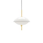 Clam Függőlámpa Ø440 Opal/Brass - Fritz Hansen