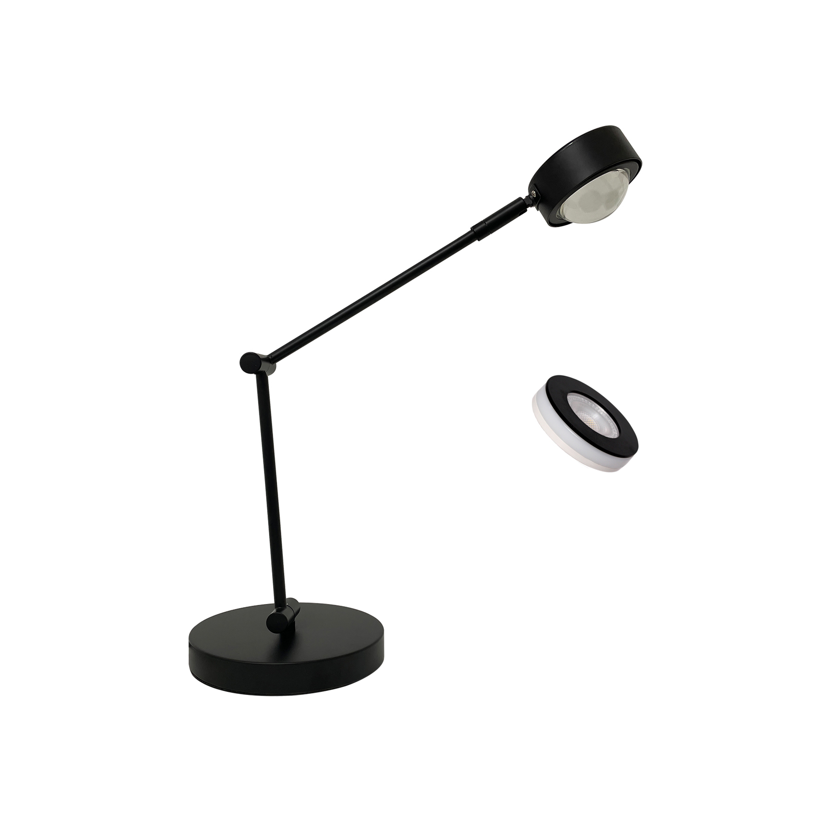 Jyla table lamp, black, GX53, 2700K