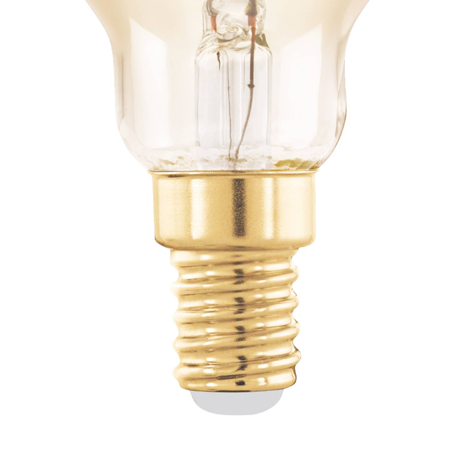 Photos - Light Bulb EGLO E14 LED bulb 4W P45 2,000K filament amber dimmable 