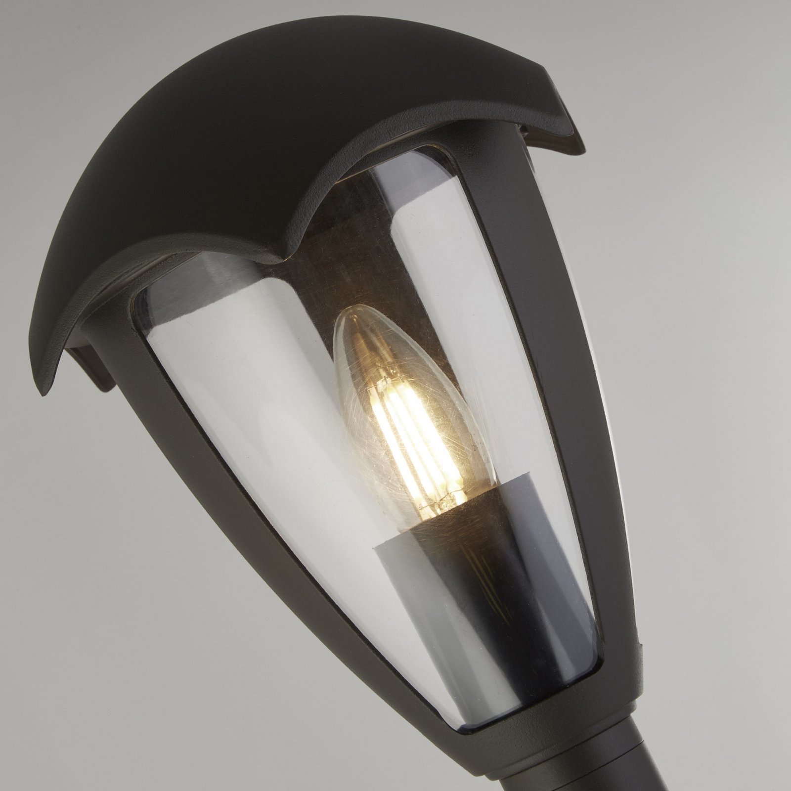Lampione Bluebell, IP44, nero, altezza 97 cm, metallo