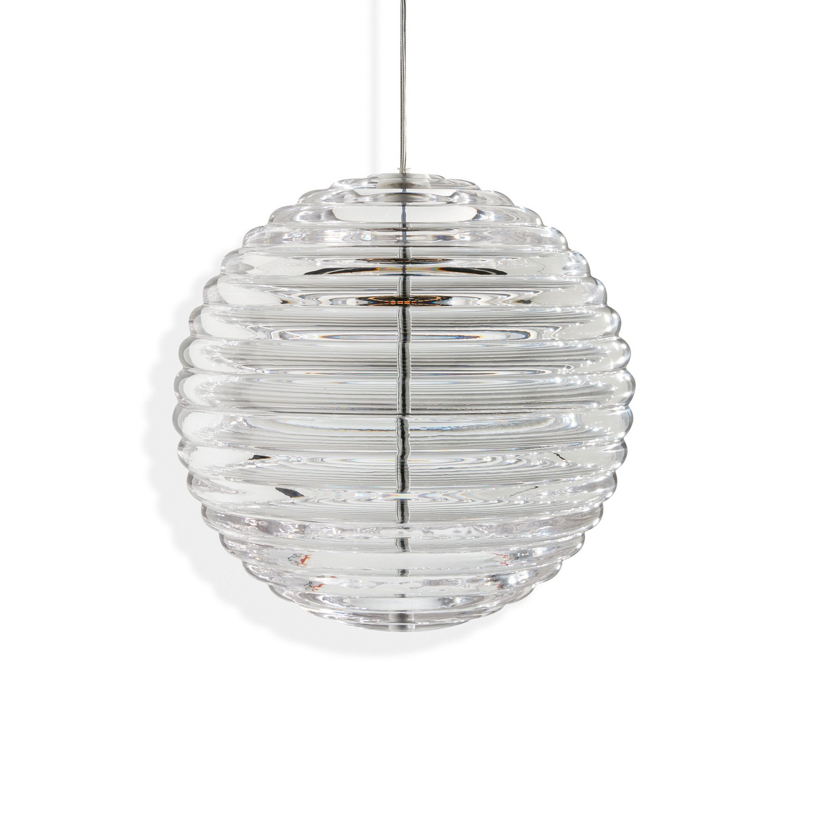 Tom Dixon LED-lambi Press Sphere, läbipaistev Ø 30 cm klaas 927